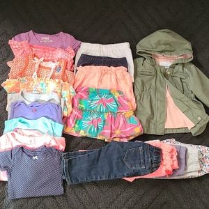 HUGE grab bag! 12 months baby toddler girl clothes